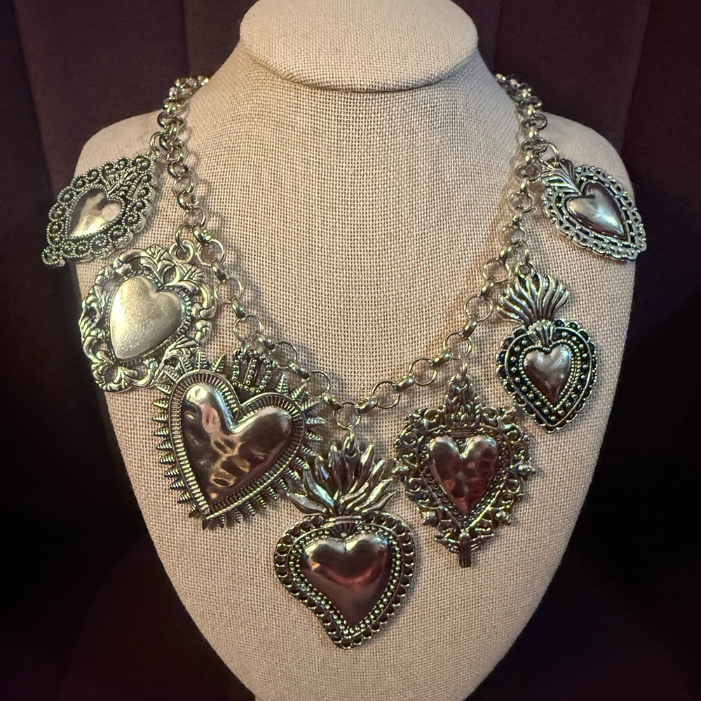 Silver Heart Pendant Necklace